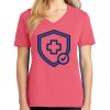 Cotton Women's V-neck Tee sing united test Thumbnail