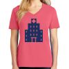Cotton Women's V-neck Tee sing united test Thumbnail