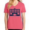 Cotton Women's V-neck Tee sing united test Thumbnail