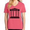 Cotton Women's V-neck Tee sing united test Thumbnail