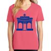 Cotton Women's V-neck Tee sing united test Thumbnail