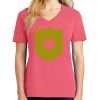 Cotton Women's V-neck Tee sing united test Thumbnail