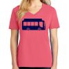 Cotton Women's V-neck Tee sing united test Thumbnail
