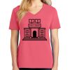Cotton Women's V-neck Tee sing united test Thumbnail