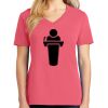 Cotton Women's V-neck Tee sing united test Thumbnail